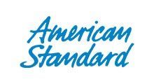American Standard logo in blue script on a white background