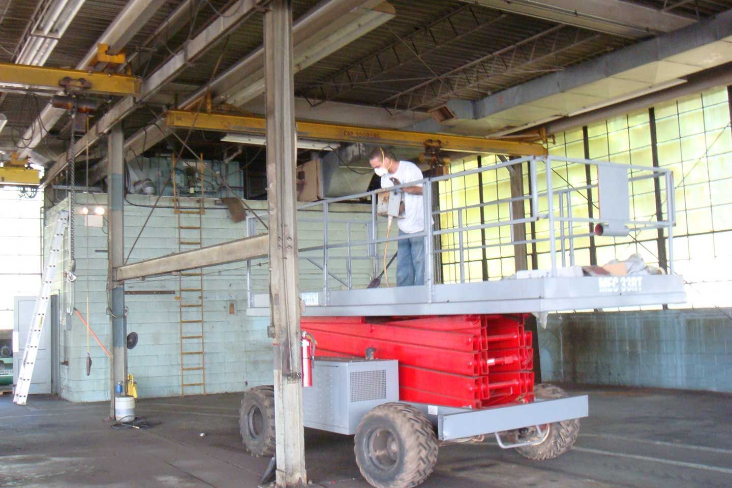 Industrial power washing