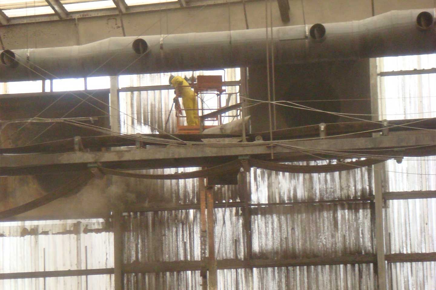 Industrial power washing