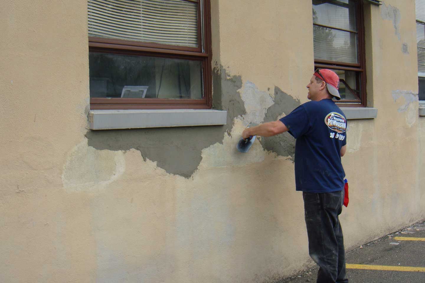 Concrete wall repair