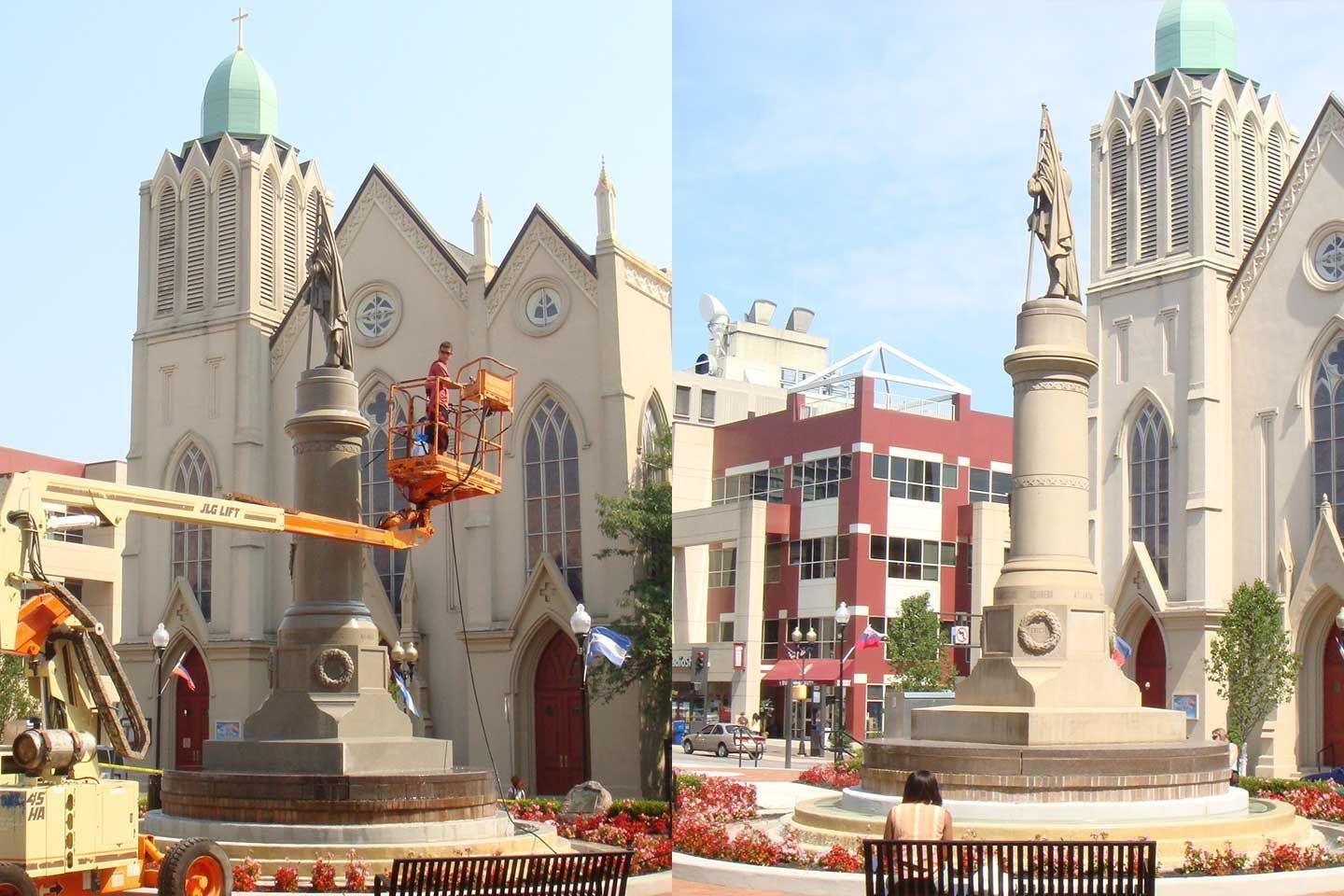 Restoration service before and after