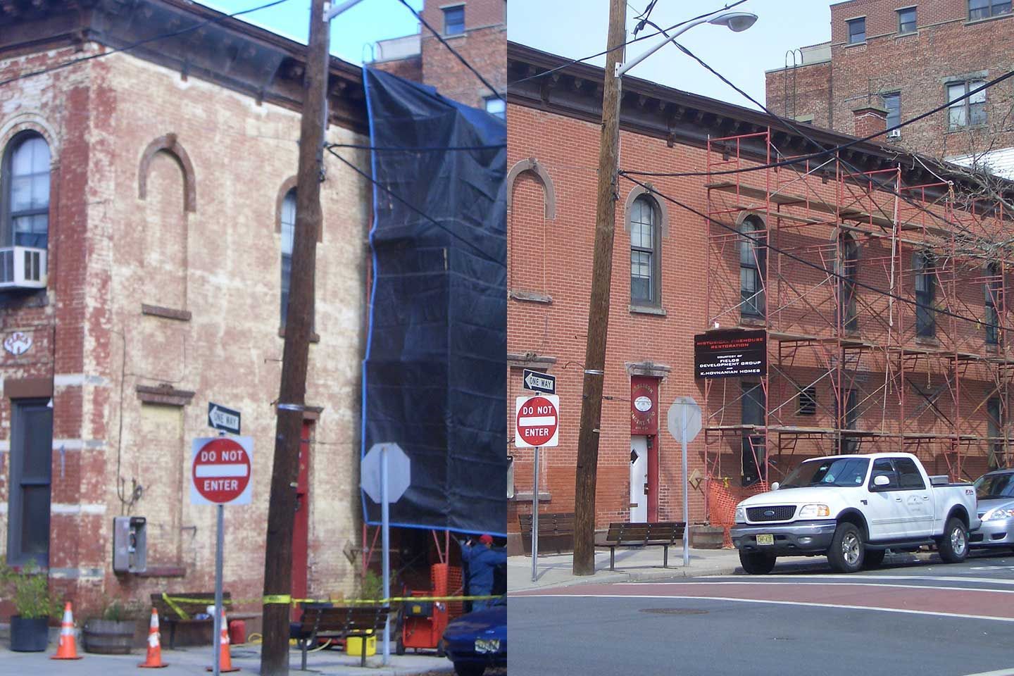 Power washing before and after