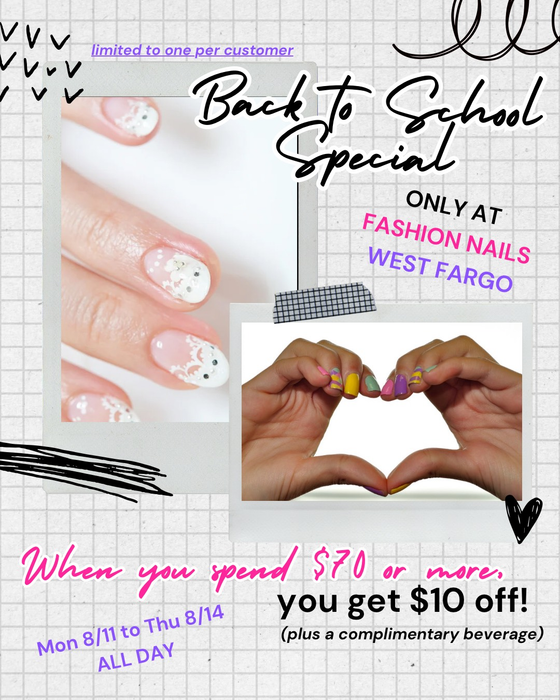 Back-to-School Special! Now Thru 8/14 Back-to-School Special