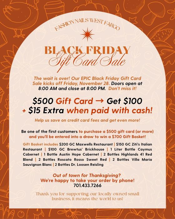 Black Friday Gift Card Sale Flyer 2