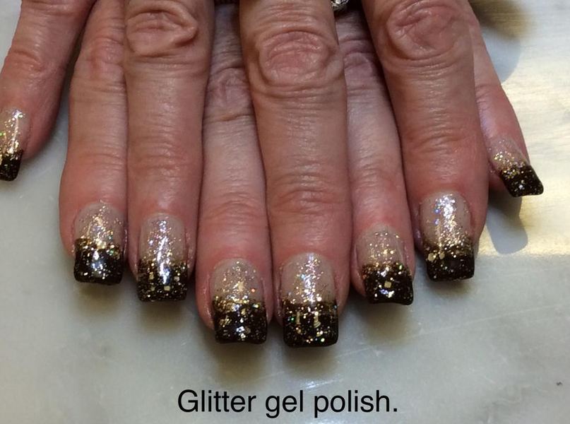 Glitter gel polish