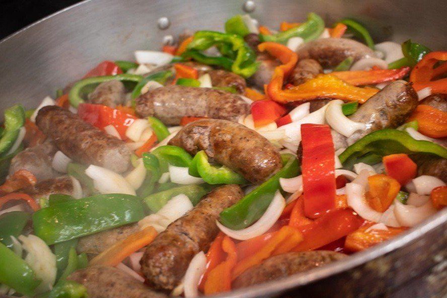 Sausage with peppers