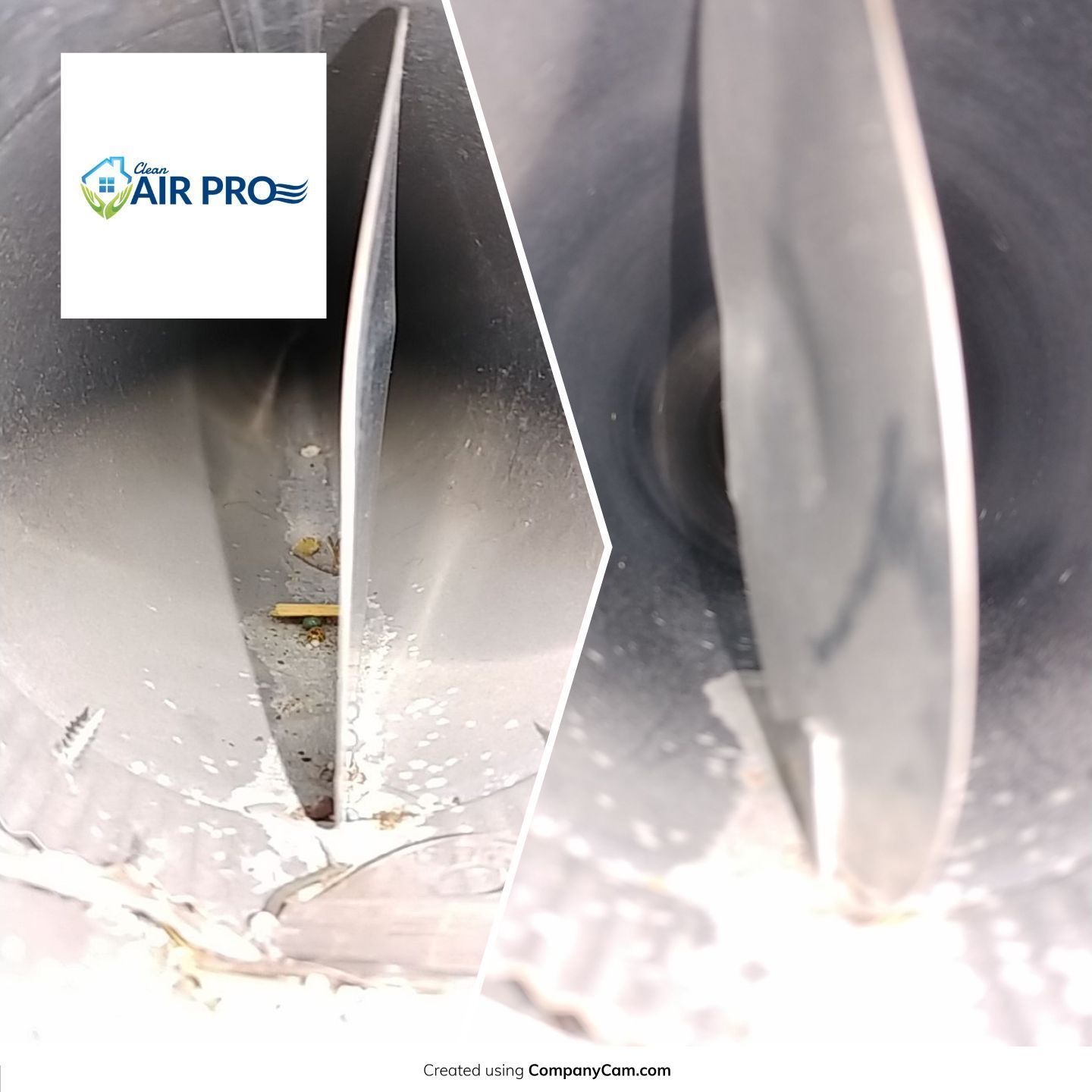 A picture of a pipe with the air pro logo on it