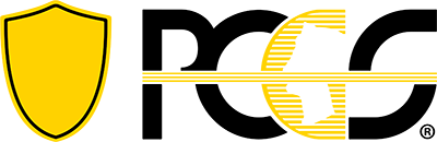 A logo for a company called pcc with a yellow shield