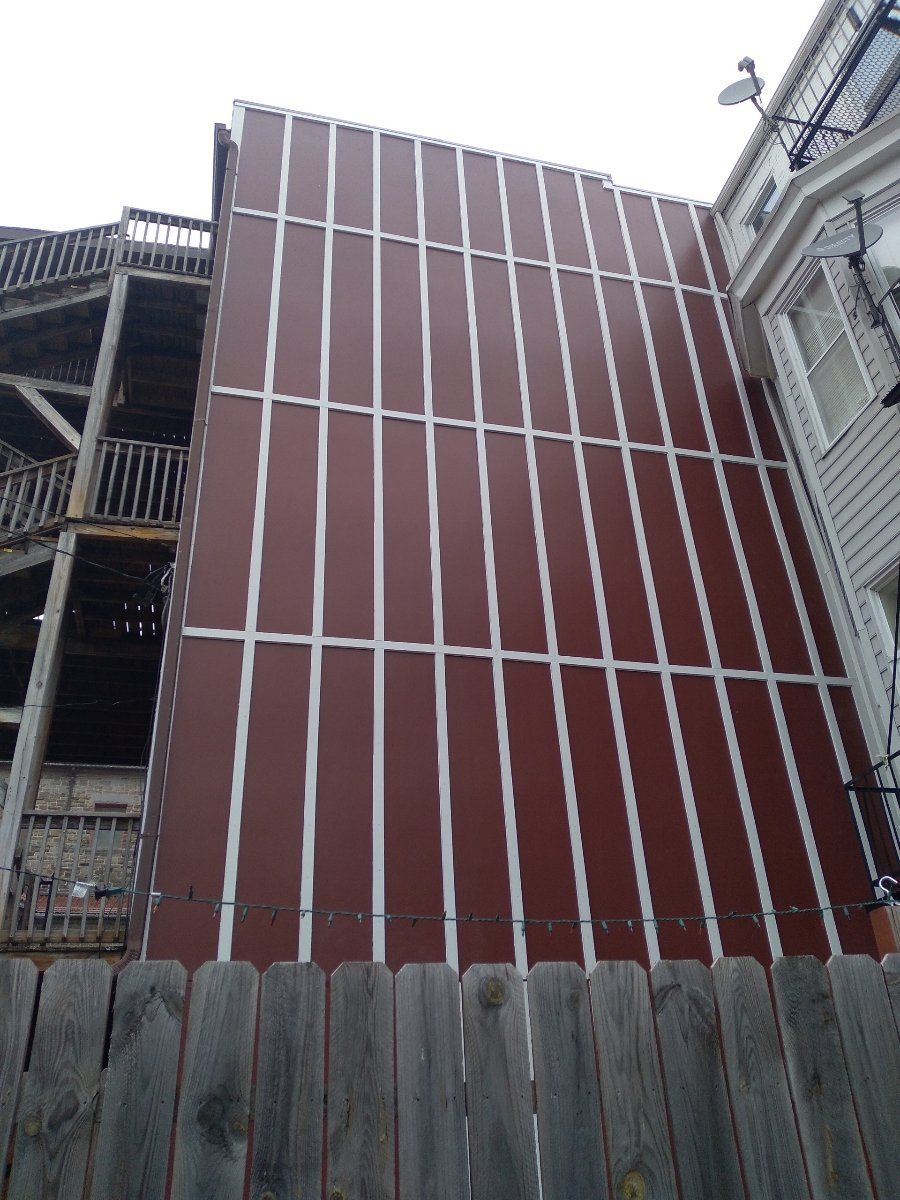 After commercial siding project