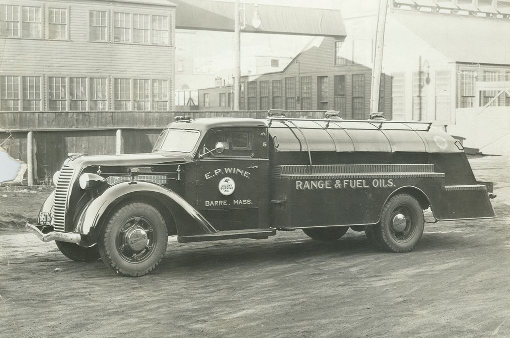 Black fuel truck, 