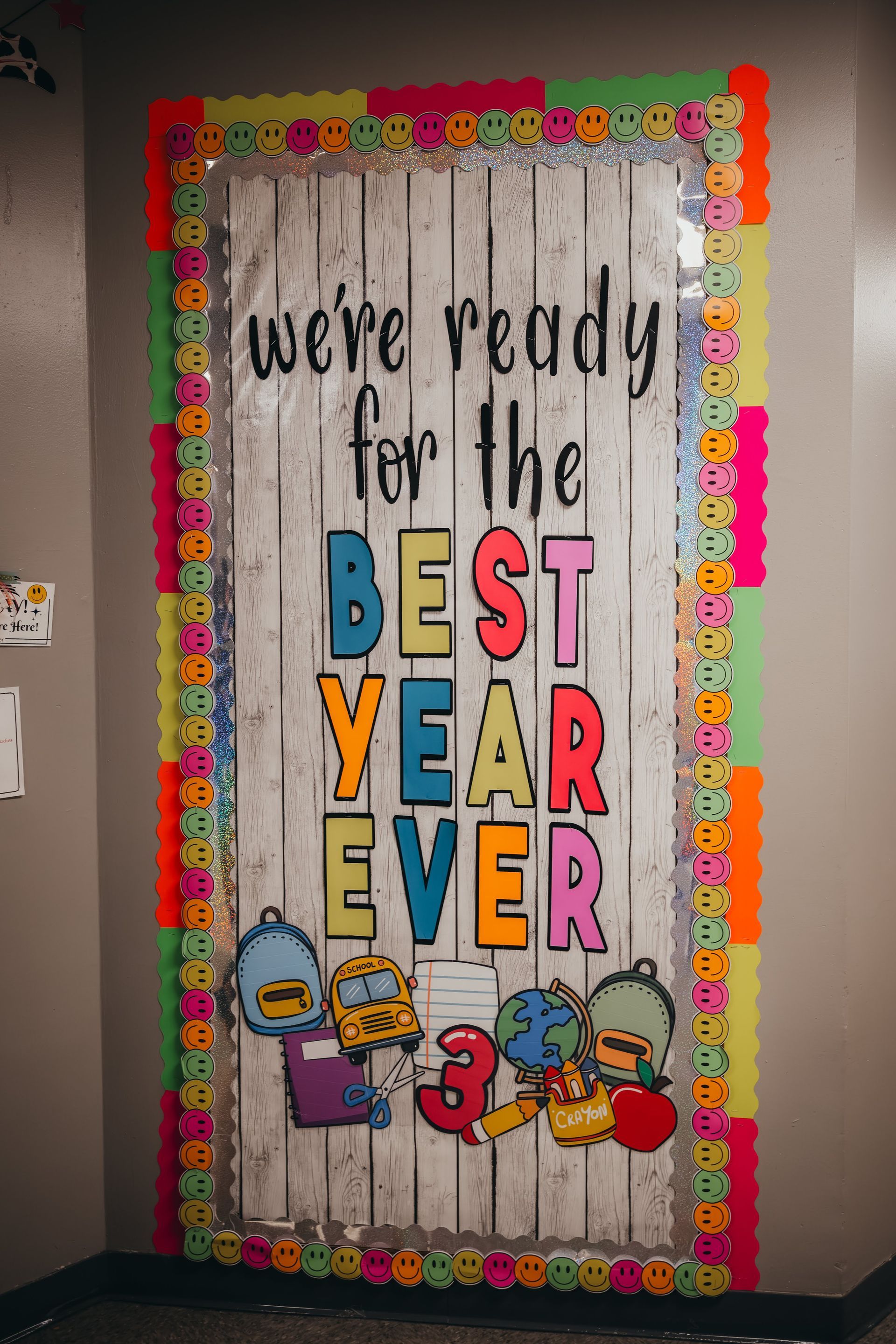 Back-to-school bulletin board