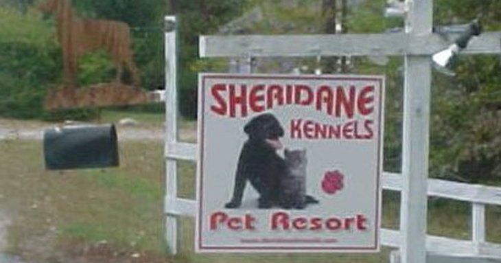 Sheridane Kennels Pet Resort Entry Signage