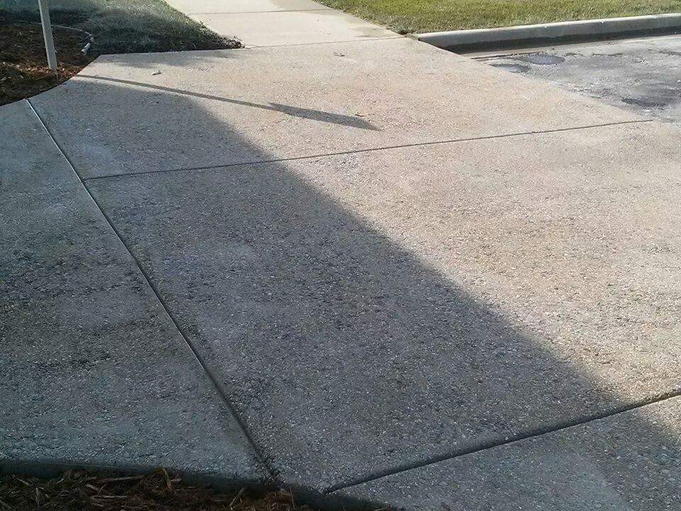 concrete side walk