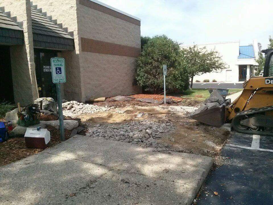 Center Construction work