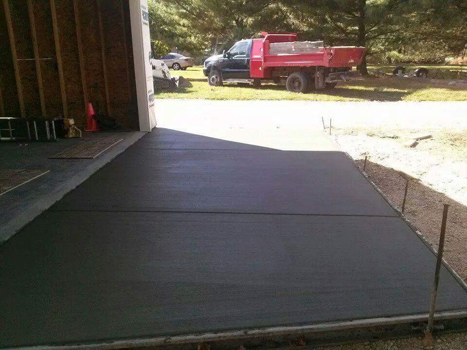 Center Construction sidewalk work