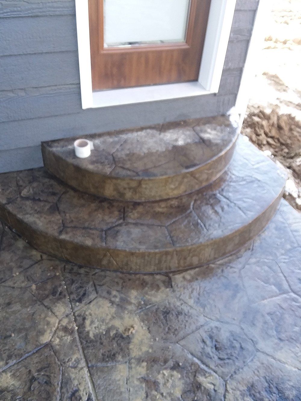 decorative concrete steps