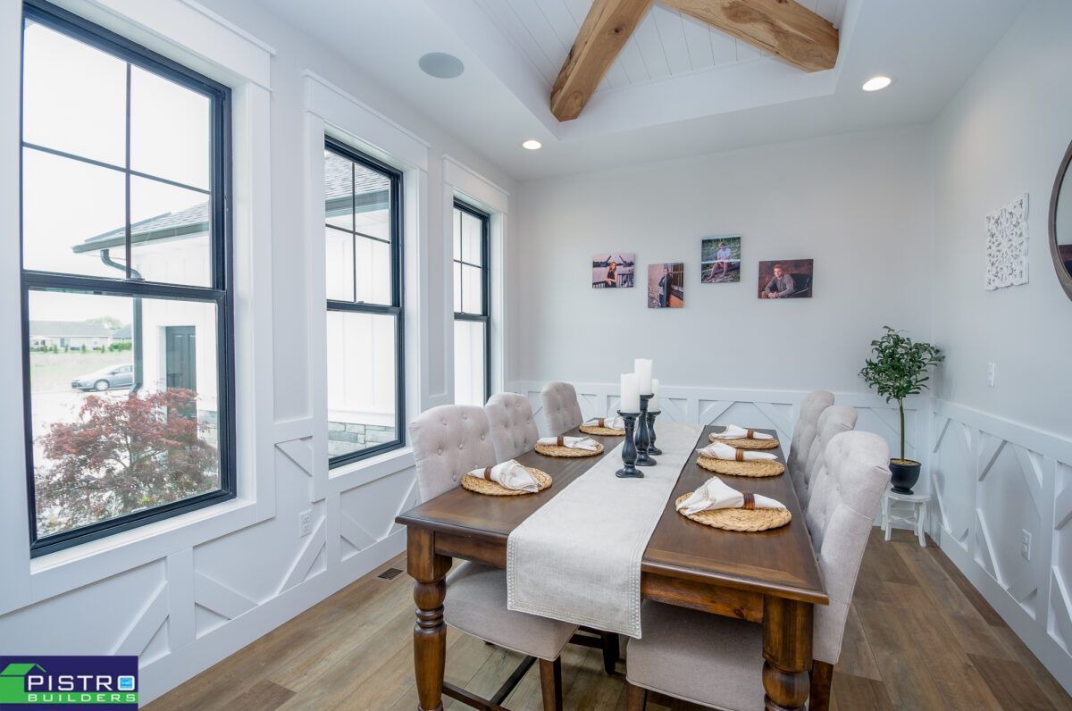 Dining table and chairs