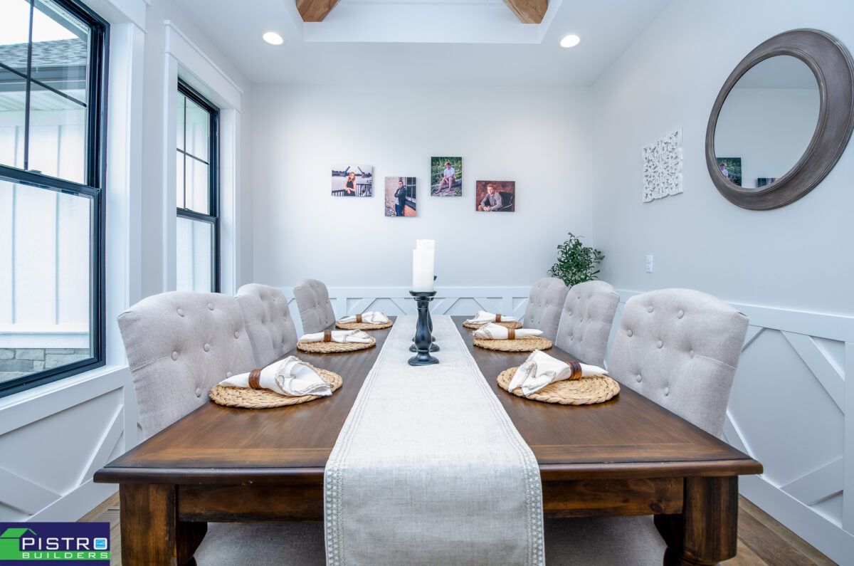 Dining table and chairs