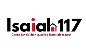 Logo for Isaiah 117, a child foster care organization. It features the text 