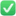 A light green rounded square icon featuring a white checkmark.