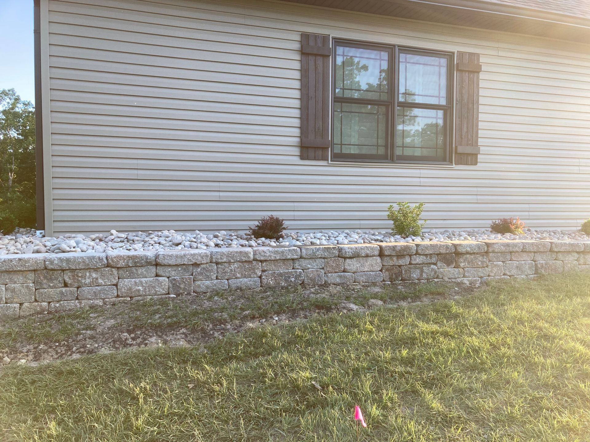 retaining wall construction