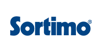 Sortimo logo in dark blue on a white background.
