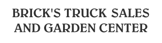 Brick's Truck Sales and Garden Center logo