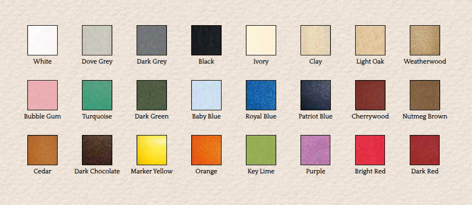 Color swatch chart with 24 squares in various shades, including white, gray, black, pink, green, and blue.