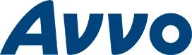 Blue “Avvo” logo text
