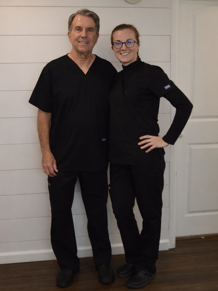 Dr. Muhler and Brittany (Assistant)