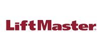 The maroon LiftMaster company logo on a white background.