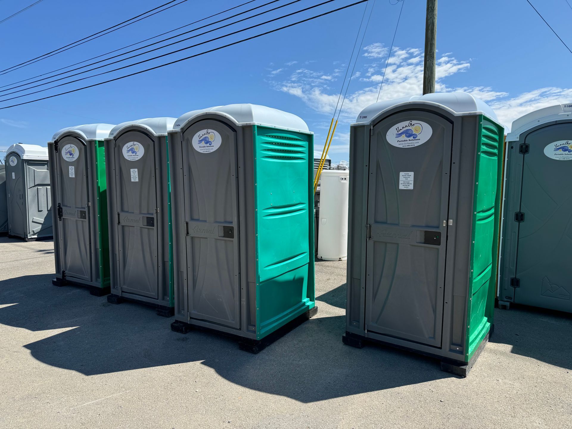 Green Porta Potties For Sale In Nashville TN. 