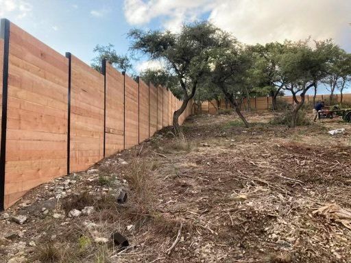 new fence that was put up