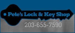 Pete's Lock & Key Shop Logo