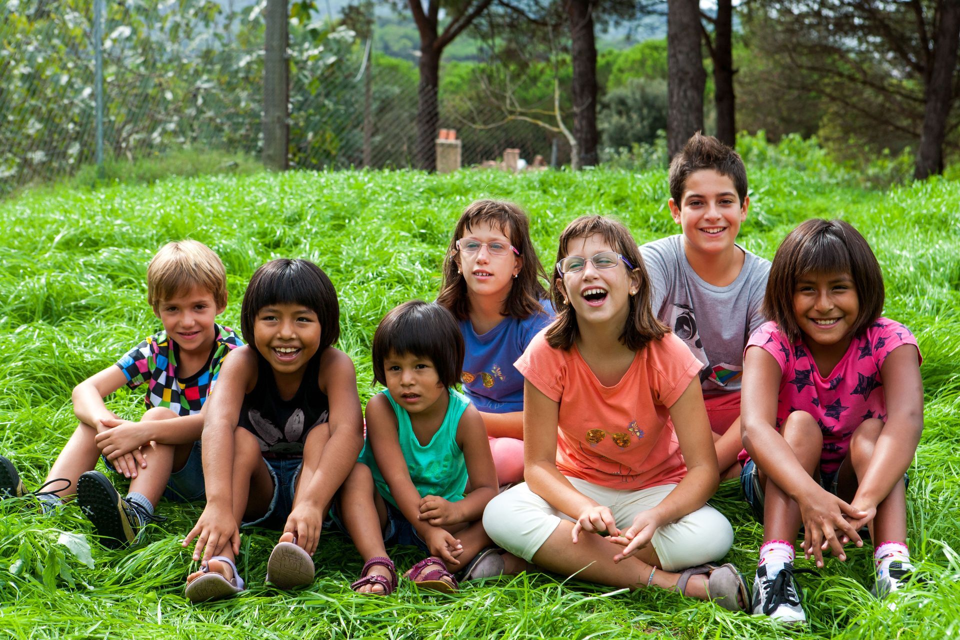 smiling children