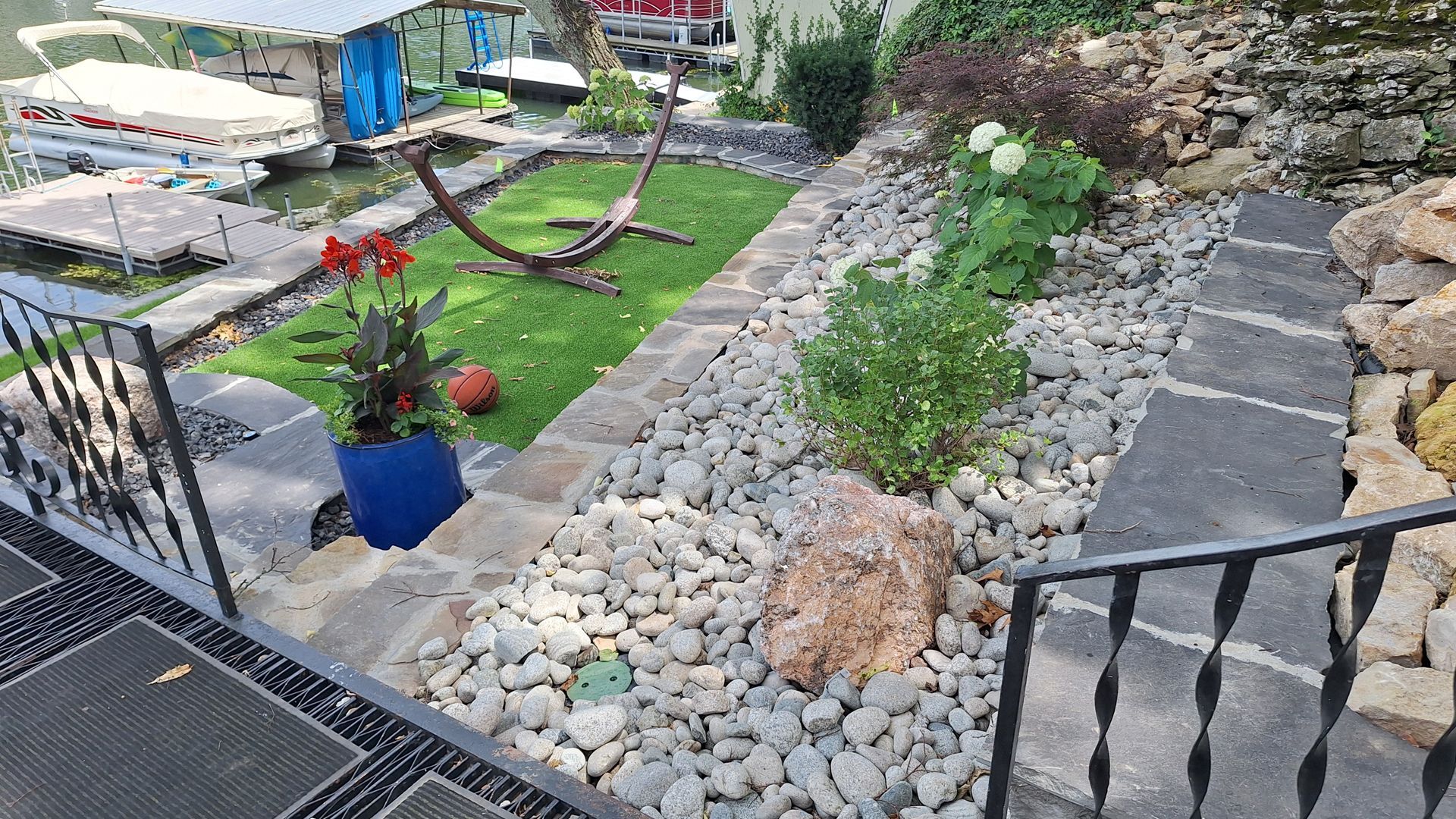 Residential lawn - after