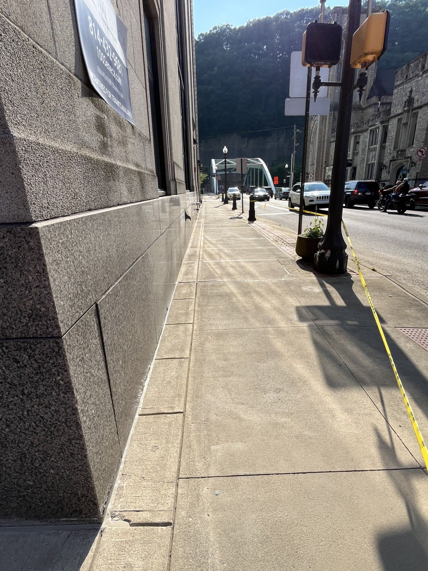 After walkway leveling