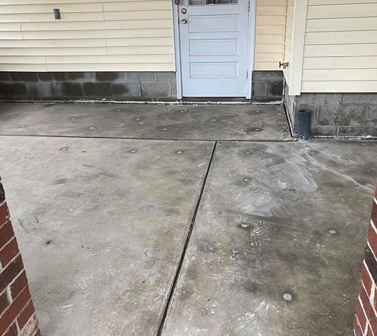 Concrete garage floor