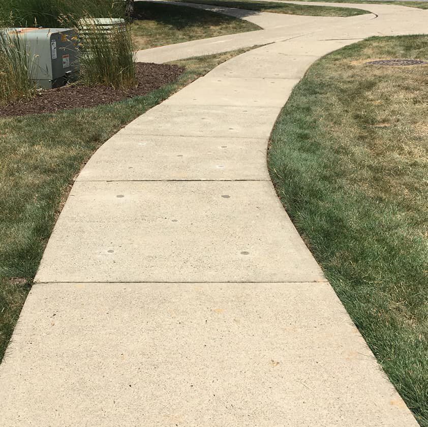 Concrete walkway