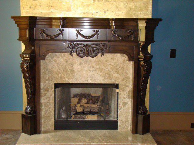 Fireplace mantel