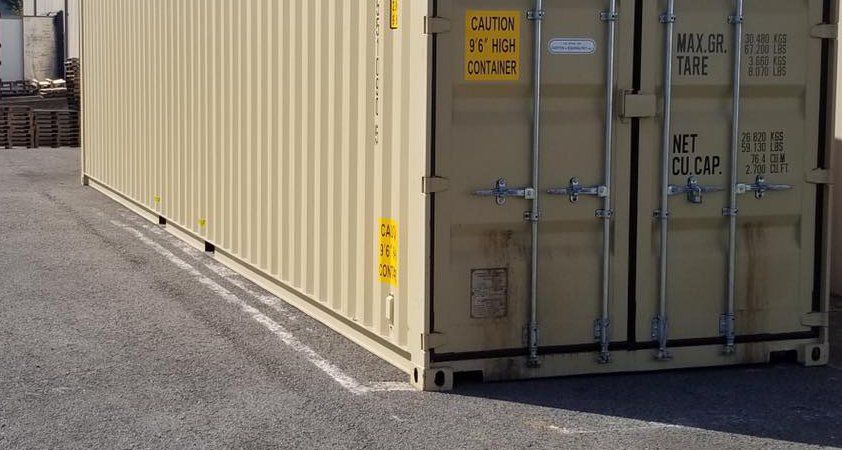 Shipping Container with lock
