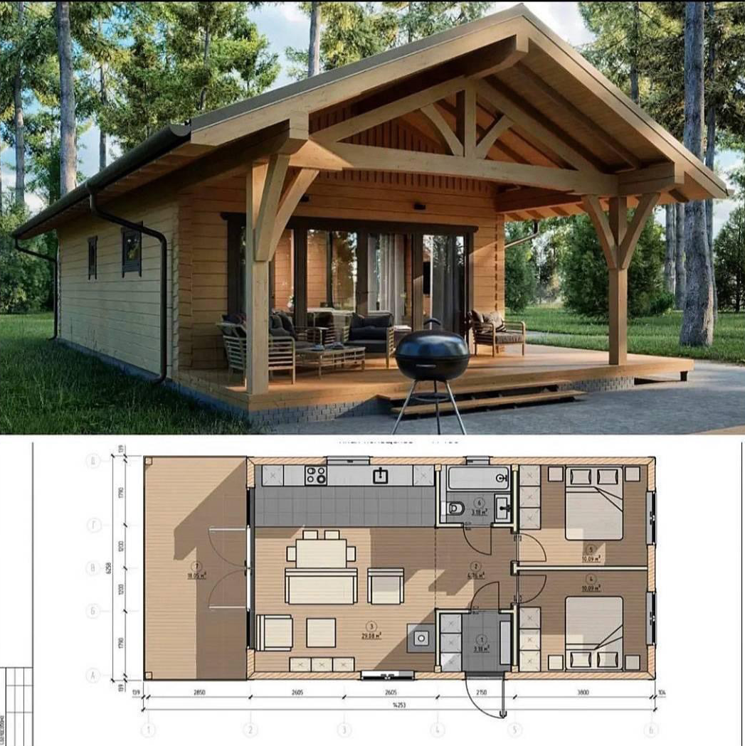 container home with floor plan