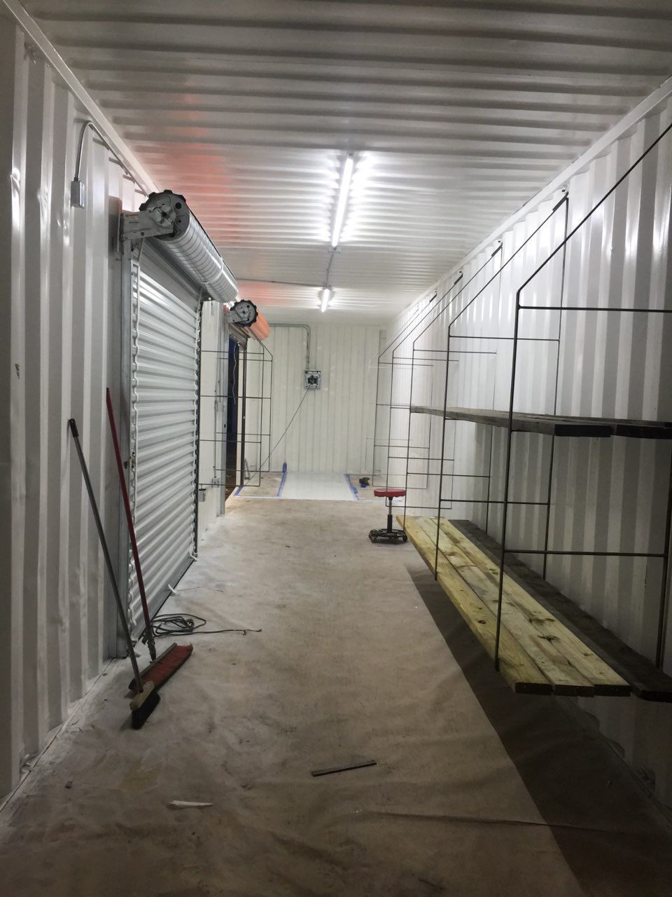 shipping container shelving