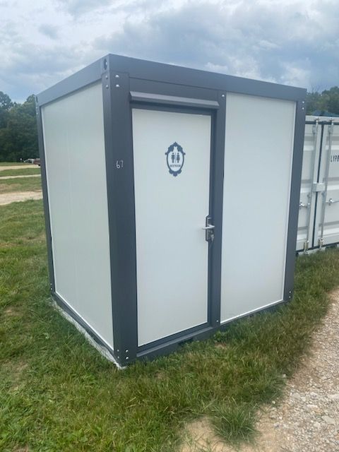 shipping container restroom