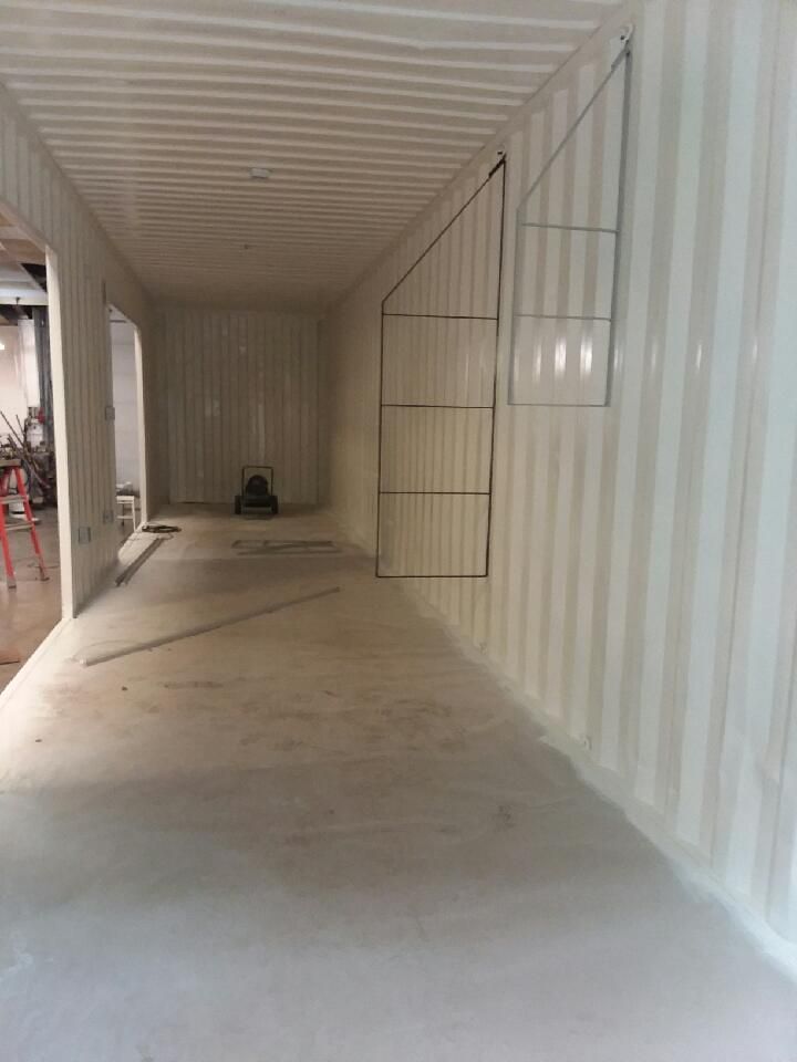 shipping container interior