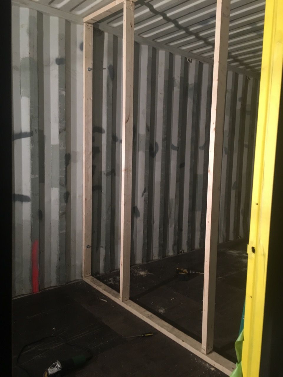 shipping container interior