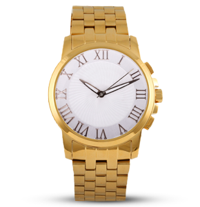 golden color watch