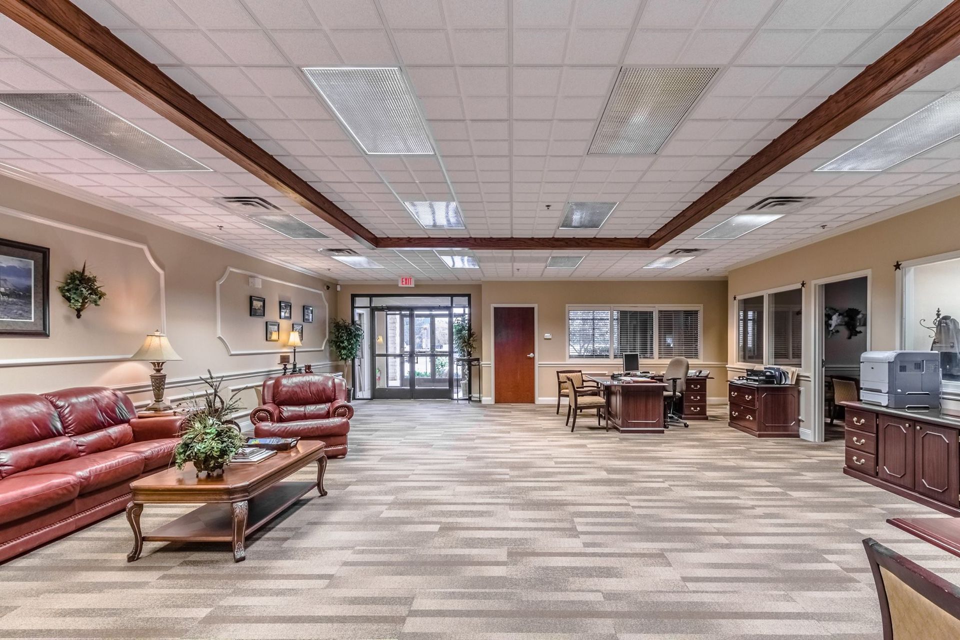 Commercial building interior