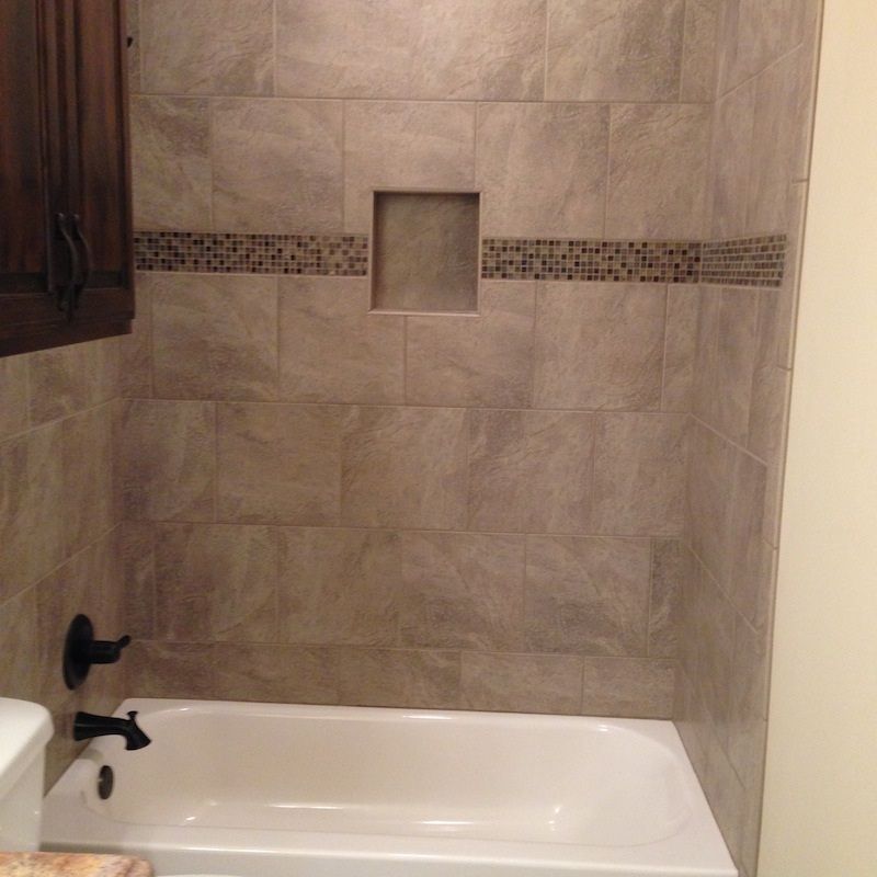 Stylish bathroom with a bathtub