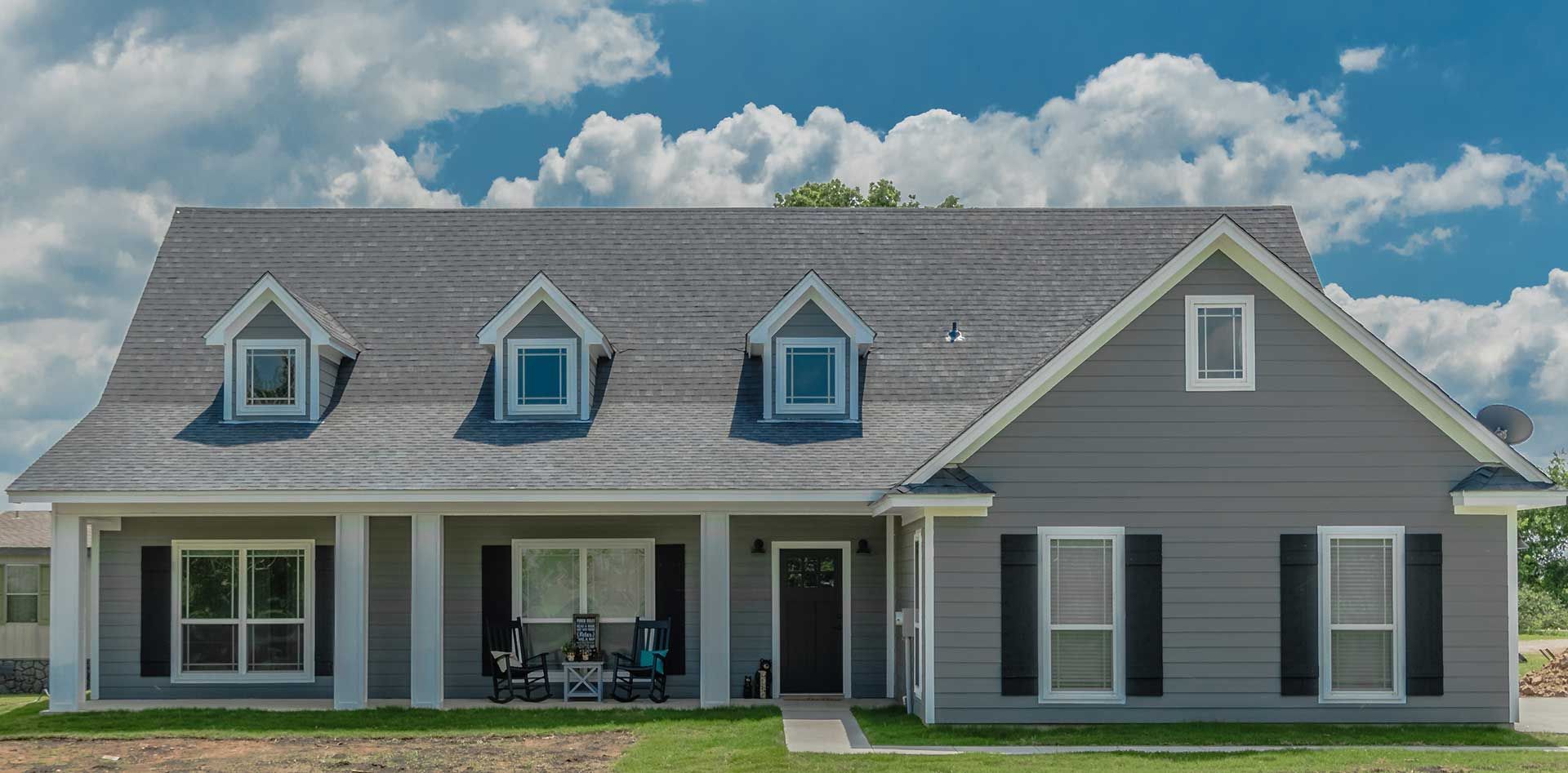 Beautiful house with dormer windows